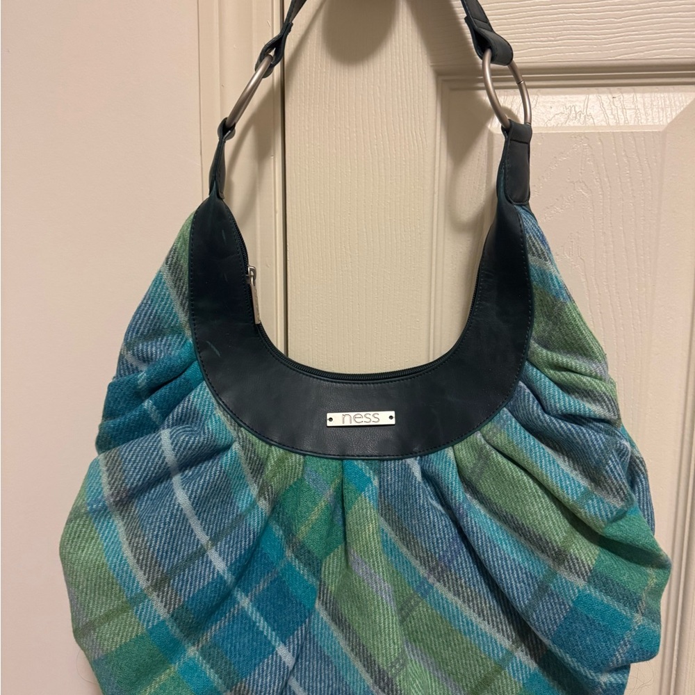 Nest of Scotland Blue and Green Plaid Women's Bag